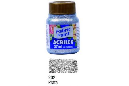 Barva na textil Glitter 37ml 202 Silver