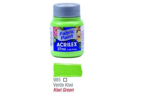 Barva na textil Kiwi Green 37ml 985