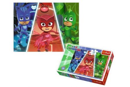 TREFL Puzzle PJ MASK 27x20cm 30 dílků