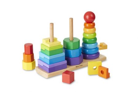 Melissa &amp; Doug - Dřevěná skládačka Geometrické tvary