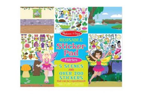 Melissa &amp; Doug - Blok adhezními samolepkami - Víly