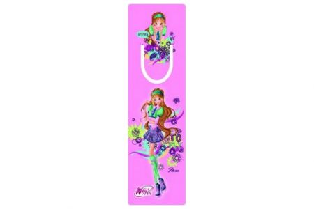 Záložka s průsekem Winx Club fashion (flora)