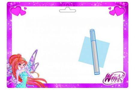 Stíratelná tabulka A4 s popisovačem Winx Club magic