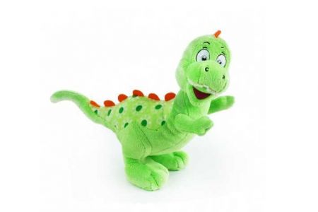 Dinosaurus stojící zelený plyš 28cm