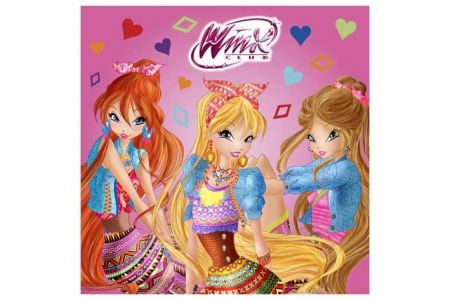 Omalovánky čtvercové Winx Club fashion