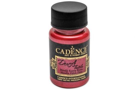 Textilní barva Cadence metal. červená, 50ml