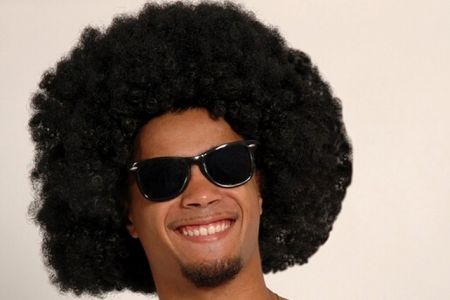 Paruka afro černá XL