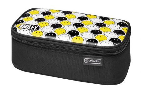 Herlitz - Pouzdro beatbox - SmileyWorld Black/Yellow