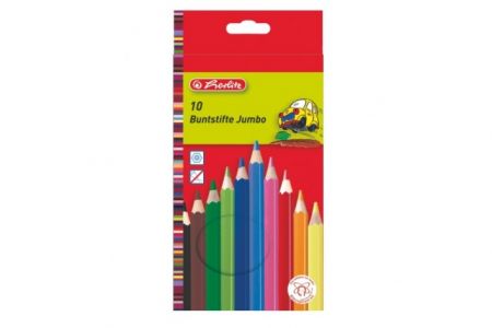 HERLITZ Pastelky 10 barev Jumbo silné