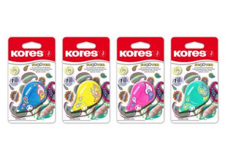 KORES SCOOTER barevný Paisley 8 m x 4,2 mm, mix 4 barevných ornamentů