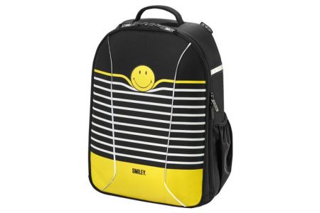 Batoh be.bag AIRGO Smiley B&amp;Y Strip SM HERLITZ  (školní-studentský batoh)