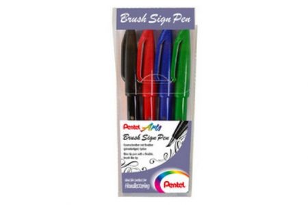 Brush sing pen sada A,B,C,D