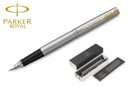 PARKER ROYAL Jotter Stainless Steel GT plnicí pero Hrot M (plnící) PP