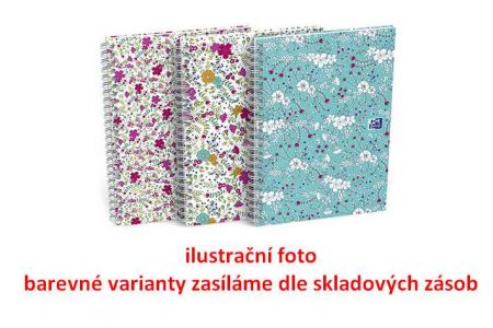 OXFORD A5 FLORAL L 60 listů