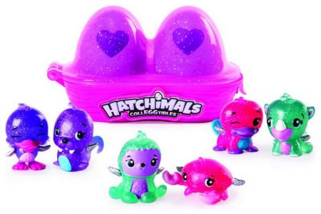 Hatchimals sběratelský karton 2 vajíček serie 1 (Spin Master Egg Pengualas/Draggles)