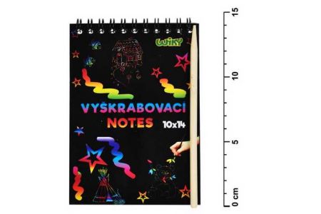 Vyškrabovací notes 14x10cm/12 listů