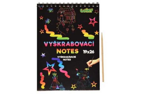 Vyškrabovací notes 26x19cm/10 listů