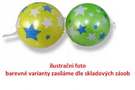 Míč s hvězdami plast 15cm