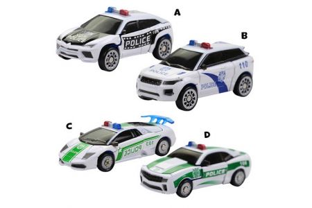 Robocarz 1:64 2v1 Policejní s přeměnou TRANSROBOT - 4 druhy