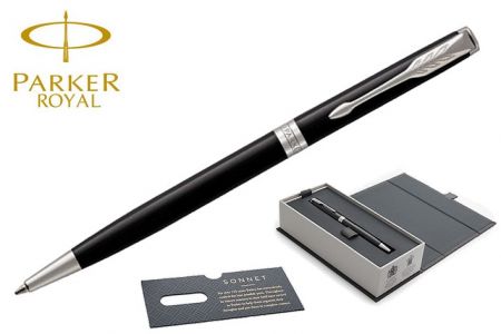 PARKER ROYAL SONNET Black CT kuličková tužka Slim KT (kuličkové pero)