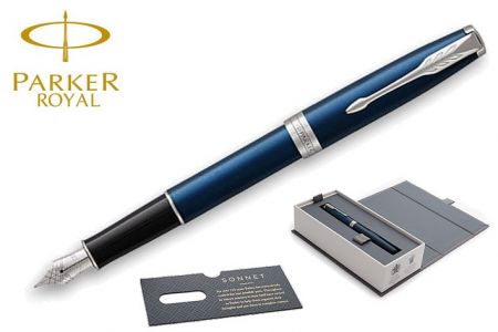 PARKER ROYAL SONNET Blue CT plnicí pero Hrot F (plnící) PP