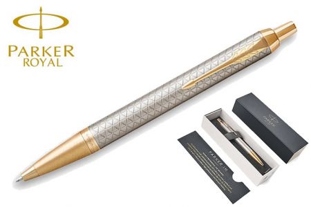 PARKER ROYAL IM Premium Warm Grey GT kuličková tužka KT (kuličkové pero)