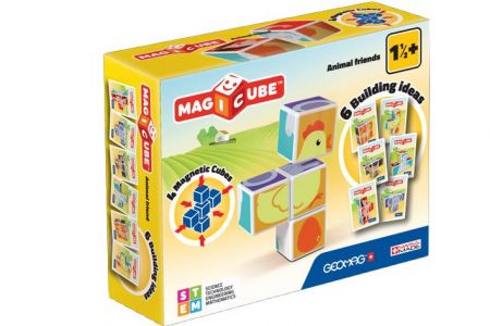 GEOMAG Magicube Zvířátka - 4 kostky