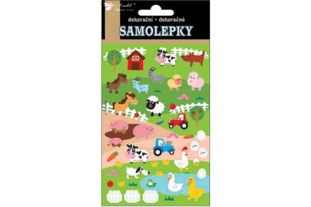 Samolepky puffy farma 19x10cm