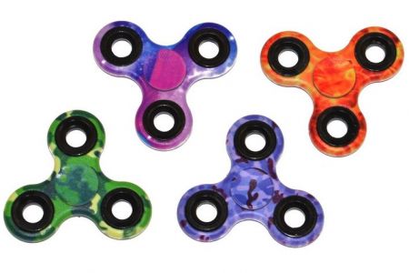 Fidget Spiner Super kov/plast maskáčový - barevný (Spinner Super - Fidget Spinner)