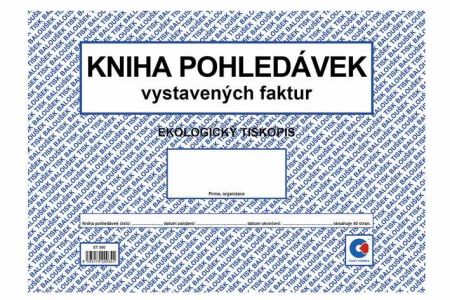 Kniha pohledávek A4 (kniha vystavených faktur, oboustranná) / ET350 / Baloušek tisk