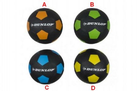 Míč fotbalový 20cm Dunlop vel.5 gumový 4 druhy