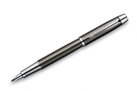 PARKER IM Premium Deep Gun Metal Chiselled plnicí pero Hrot-M (plnící)