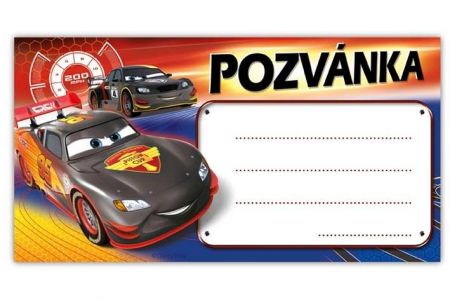 Pozvánka Cars 10ks