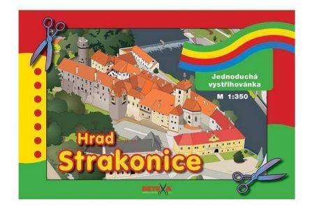 Vystřihovánky Hrad Strakonice jednoduchý (jednoduchá vystřihovánka BETEXA)