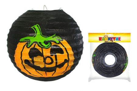 Lampion s dýní Halloween vyztužený 25cm