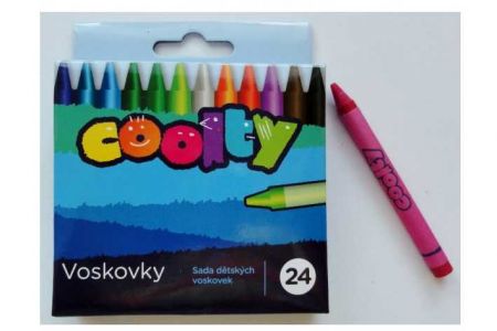 Voskové pastelky COOLTY 24ks