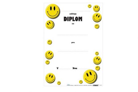 Diplom A4 Smile s textem