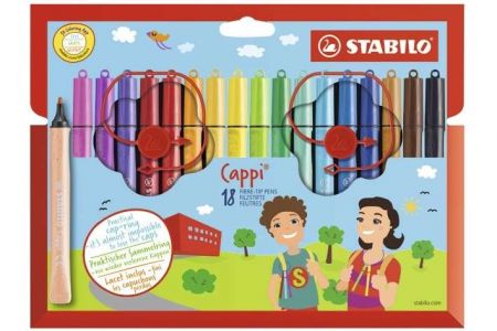 STABILO Cappi fixy 18ks cardboard