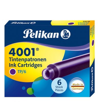 Inkoustové bombičky Pelikan 6 ks, fialové/ v krabičce (Herlitz)