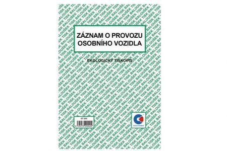 Záznam o provozu osobního vozidla A5 (stazka) / ET205 / Baloušek tisk