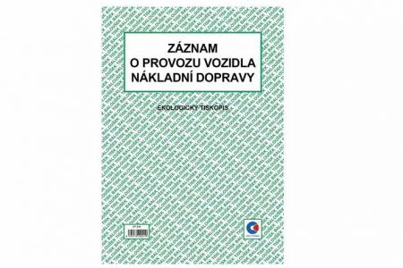 Záznam o provozu vozidla nákladní dopravy A4 (stazka) / ET210 / Baloušek tisk