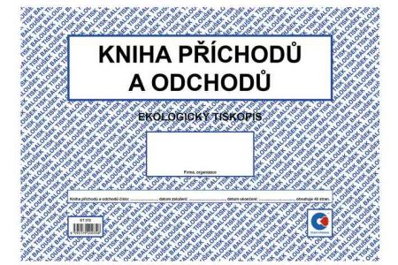 Kniha příchodů a odchodů A4 (oboustranná) / ET372 / Baloušek tisk