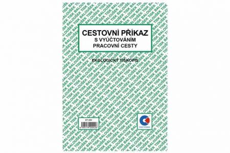 Cestovní příkaz s vyúčtováním A5 (oboustranný) / ET230 / Baloušek tisk