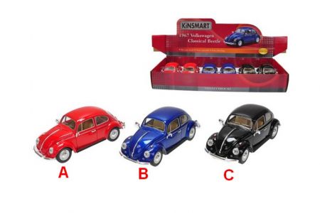 Volkswagen Beetle kov 17cm 3 druhy