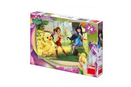 DINO Puzzle Fairies a kuřátko 26,4x18,1cm 24 dílků