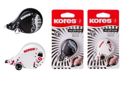 KORES SCOOTER BLACK WHITE, mix černá/bílá 8 m x 4,2 mm