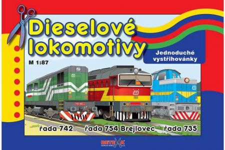 Vystřihovánky Dieselové lokomotivy (vystřihovánka BETEXA)