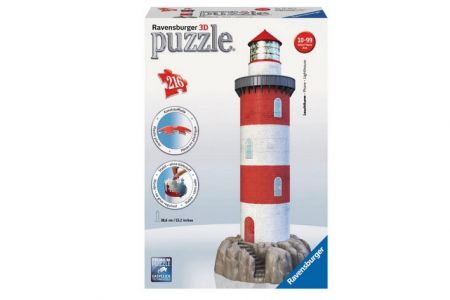 Puzzle Maják v příboji 3D 216 dílků