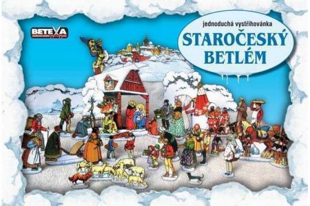 Vystřihovánky Staročeský Betlém (jednoduchá vystřihovánka BETEXA)