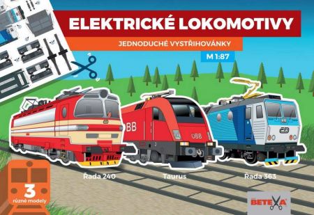 Vystřihovánky Elektrické lokomotivy (vystřihovánka BETEXA)